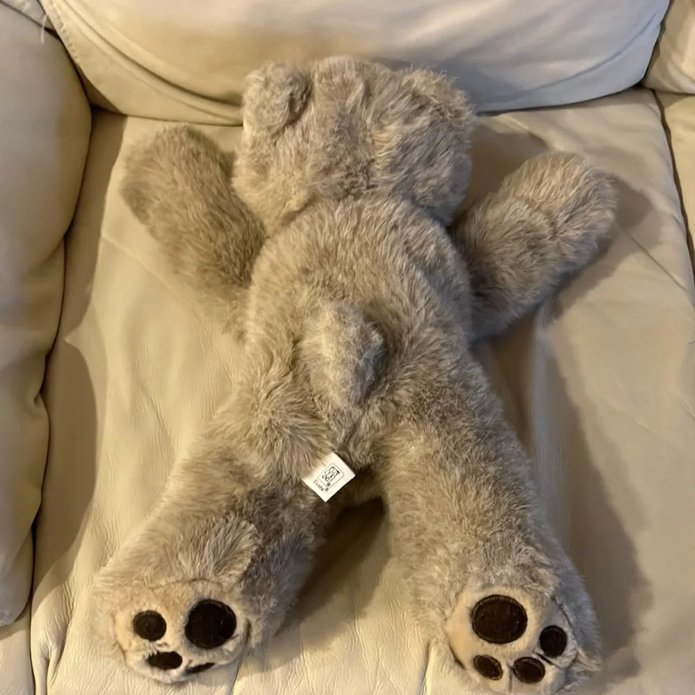 Adorable Beige Plush Teddy Bear - Picture 4 of 7